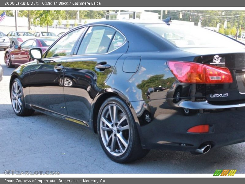 Obsidian Black / Cashmere Beige 2008 Lexus IS 350