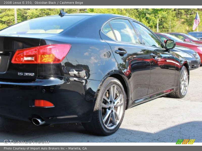Obsidian Black / Cashmere Beige 2008 Lexus IS 350
