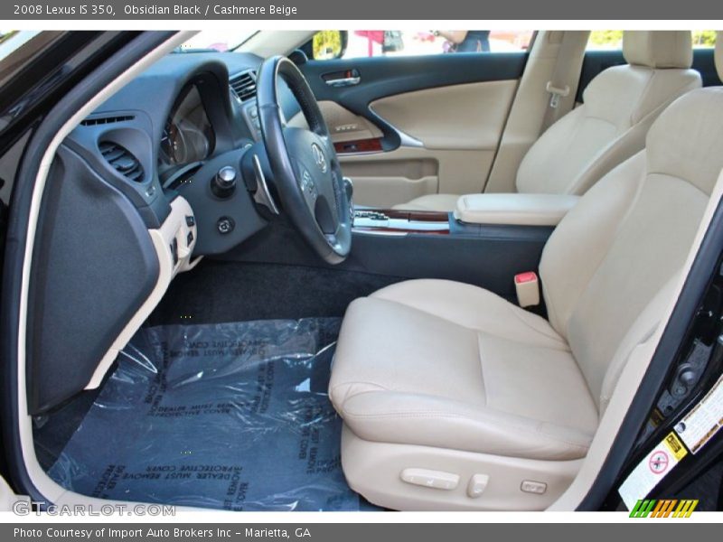 Obsidian Black / Cashmere Beige 2008 Lexus IS 350