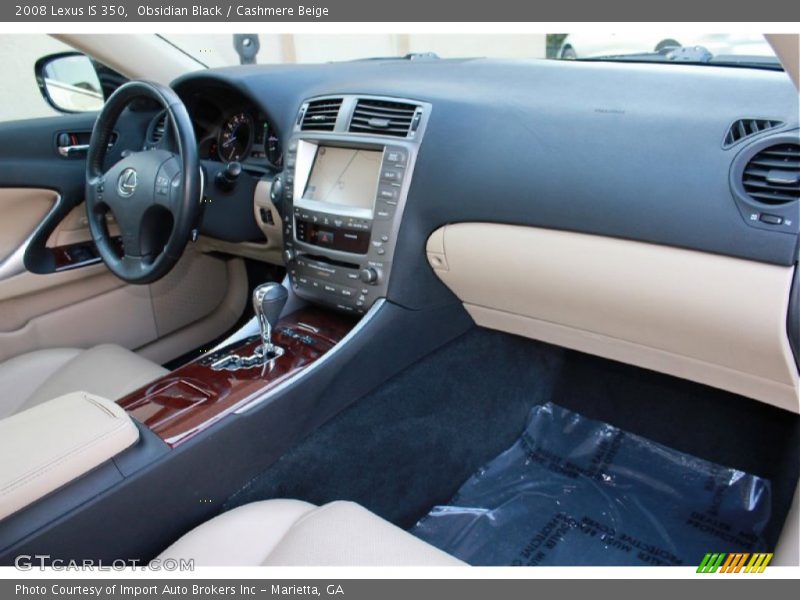 Obsidian Black / Cashmere Beige 2008 Lexus IS 350