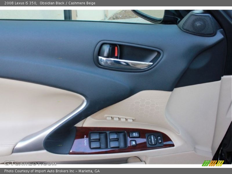 Obsidian Black / Cashmere Beige 2008 Lexus IS 350