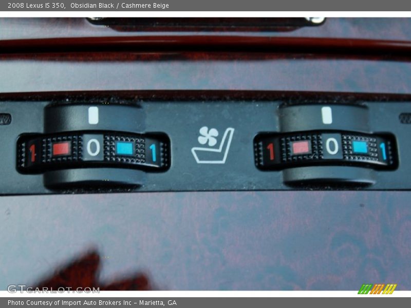 Obsidian Black / Cashmere Beige 2008 Lexus IS 350