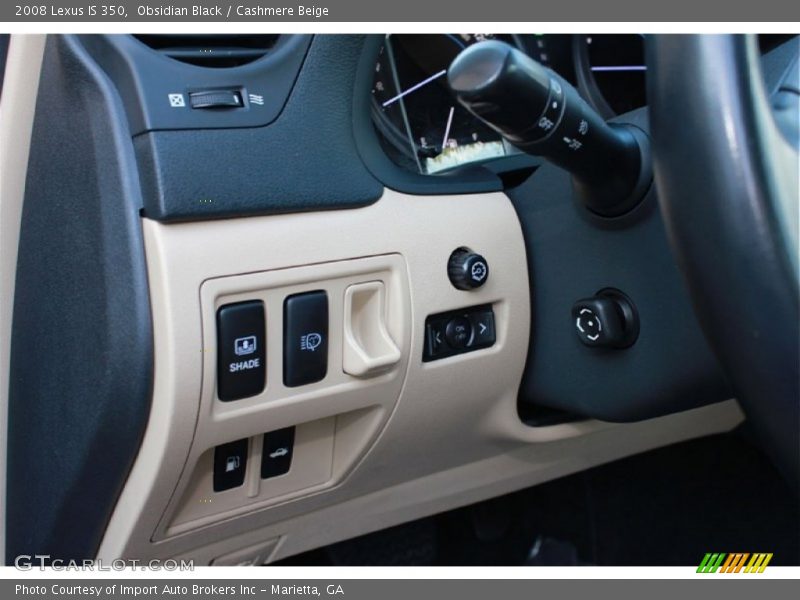 Obsidian Black / Cashmere Beige 2008 Lexus IS 350