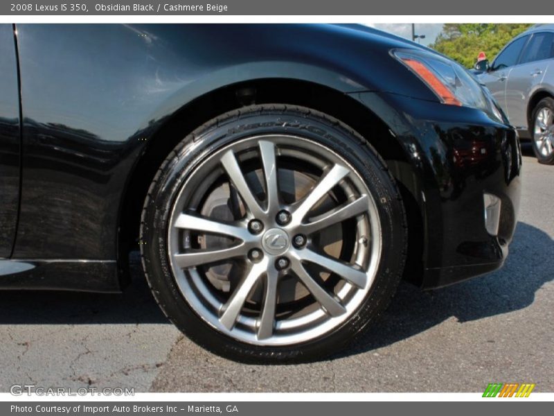 Obsidian Black / Cashmere Beige 2008 Lexus IS 350