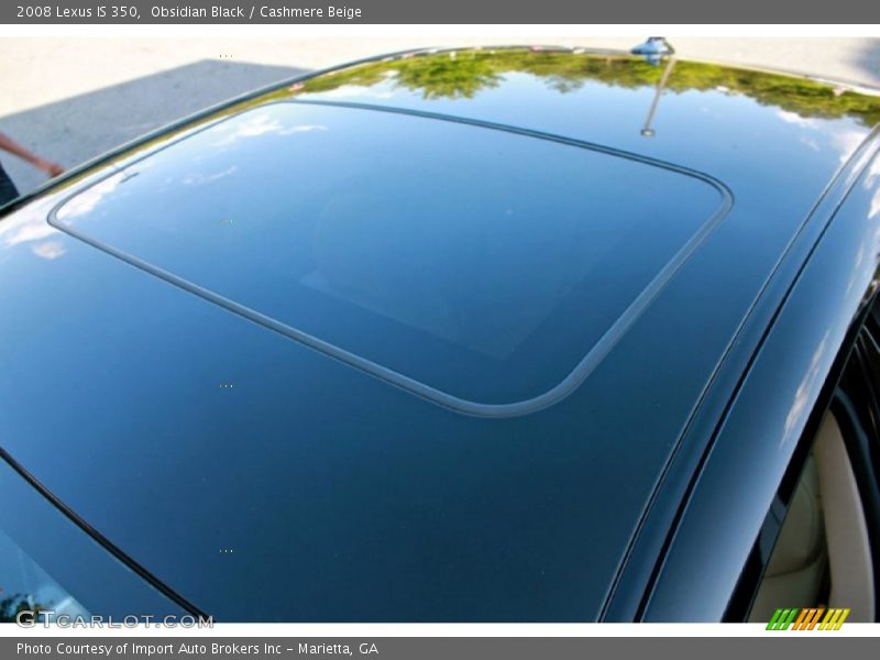 Obsidian Black / Cashmere Beige 2008 Lexus IS 350