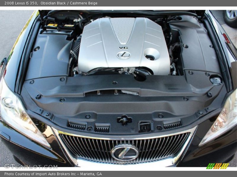 Obsidian Black / Cashmere Beige 2008 Lexus IS 350
