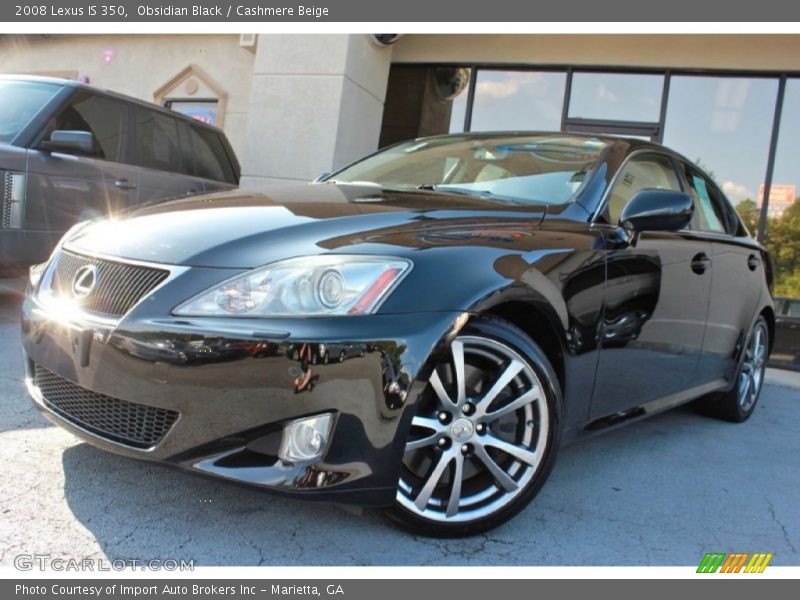 Obsidian Black / Cashmere Beige 2008 Lexus IS 350