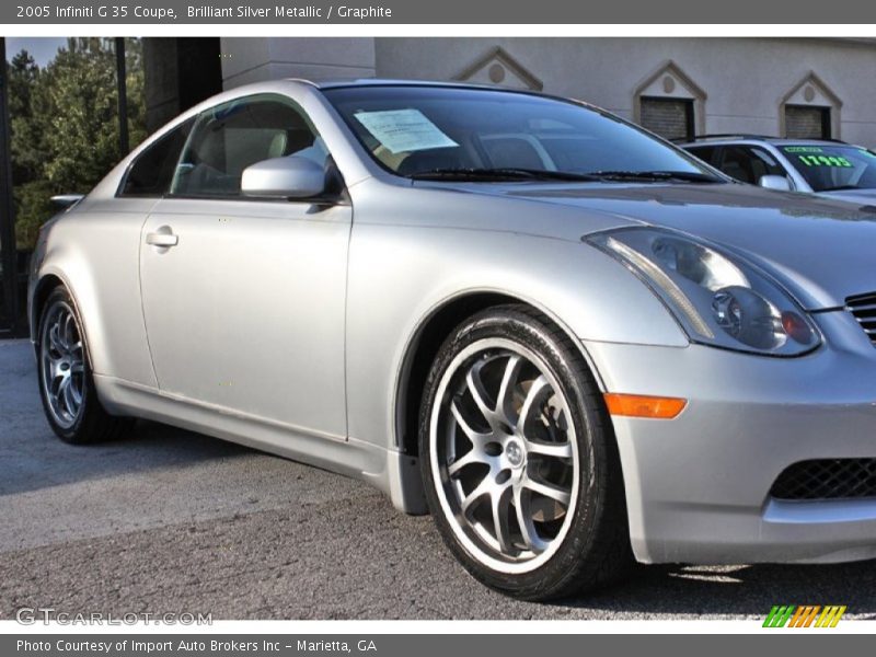 Brilliant Silver Metallic / Graphite 2005 Infiniti G 35 Coupe