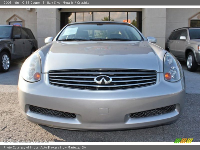 Brilliant Silver Metallic / Graphite 2005 Infiniti G 35 Coupe