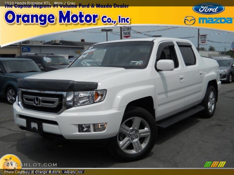 White / Gray 2010 Honda Ridgeline RTL