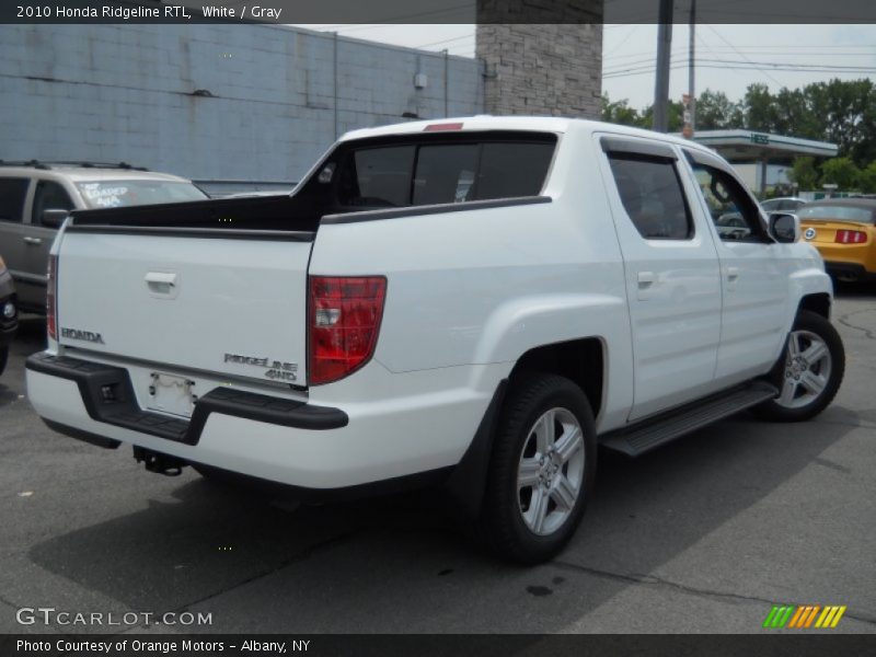 White / Gray 2010 Honda Ridgeline RTL
