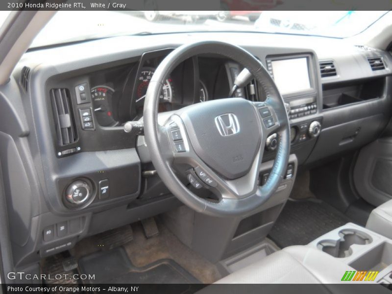 White / Gray 2010 Honda Ridgeline RTL