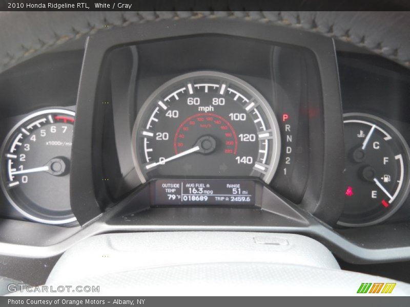 White / Gray 2010 Honda Ridgeline RTL