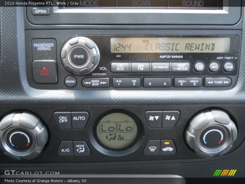 White / Gray 2010 Honda Ridgeline RTL