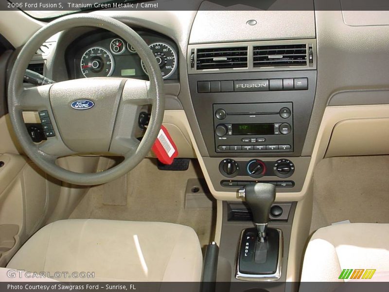 Titanium Green Metallic / Camel 2006 Ford Fusion S