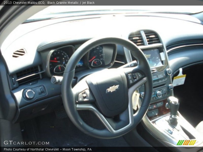 Black Granite Metallic / Jet Black 2013 Chevrolet Malibu ECO