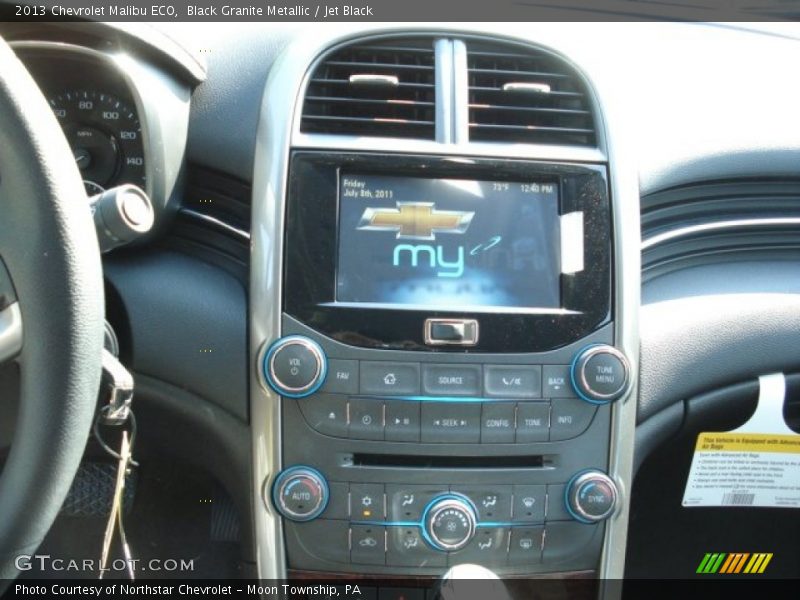 Black Granite Metallic / Jet Black 2013 Chevrolet Malibu ECO