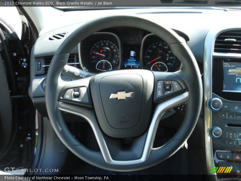 Black Granite Metallic / Jet Black 2013 Chevrolet Malibu ECO