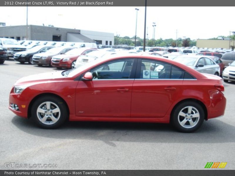 Victory Red / Jet Black/Sport Red 2012 Chevrolet Cruze LT/RS