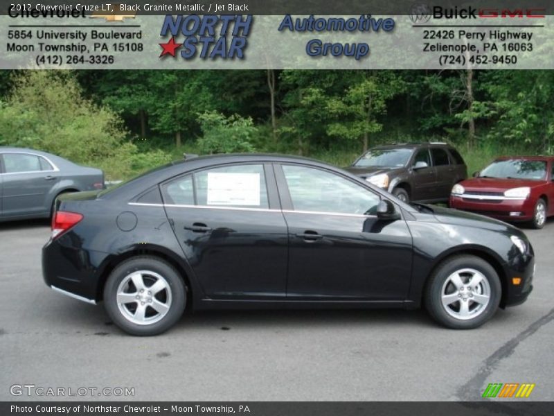 Black Granite Metallic / Jet Black 2012 Chevrolet Cruze LT