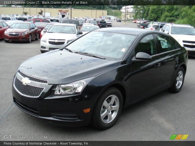Black Granite Metallic / Jet Black 2012 Chevrolet Cruze LT