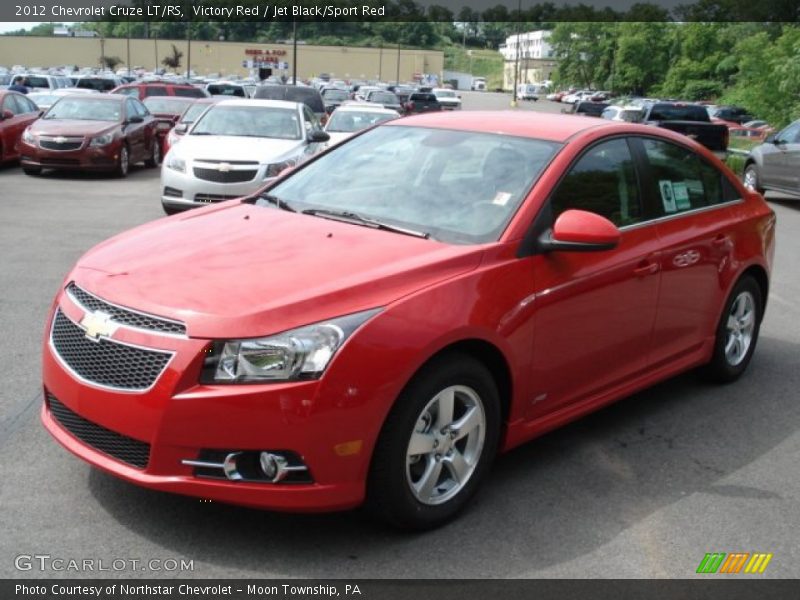 Victory Red / Jet Black/Sport Red 2012 Chevrolet Cruze LT/RS