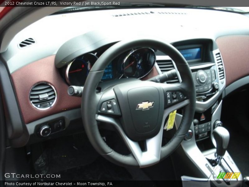 Victory Red / Jet Black/Sport Red 2012 Chevrolet Cruze LT/RS