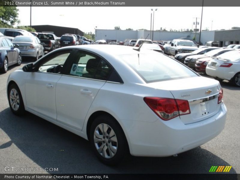 Summit White / Jet Black/Medium Titanium 2012 Chevrolet Cruze LS