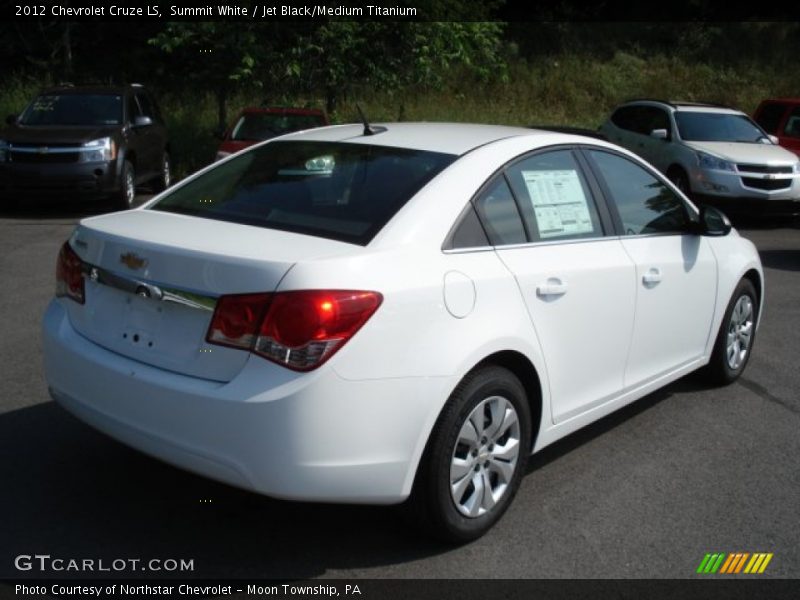Summit White / Jet Black/Medium Titanium 2012 Chevrolet Cruze LS