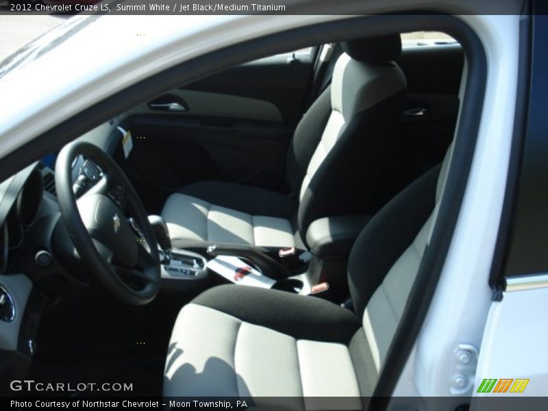 Summit White / Jet Black/Medium Titanium 2012 Chevrolet Cruze LS