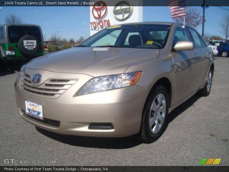 Desert Sand Metallic / Bisque 2009 Toyota Camry LE