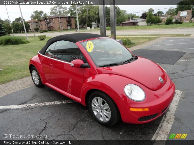 Salsa Red / Black 2010 Volkswagen New Beetle 2.5 Convertible