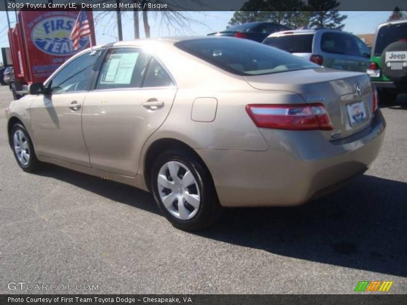 Desert Sand Metallic / Bisque 2009 Toyota Camry LE