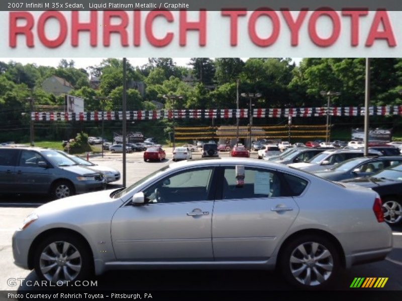 Liquid Platinum Metallic / Graphite 2007 Infiniti M 35x Sedan