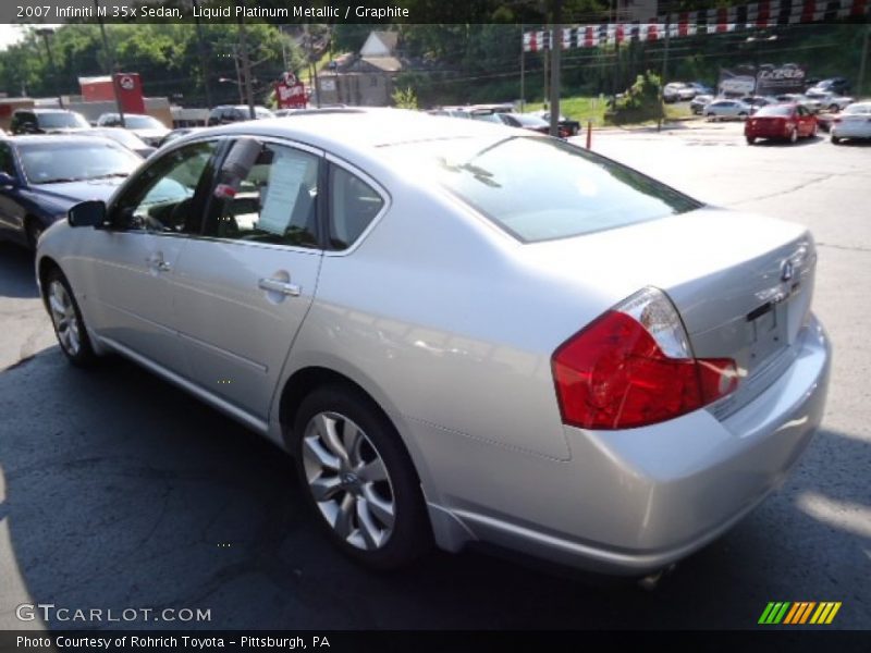 Liquid Platinum Metallic / Graphite 2007 Infiniti M 35x Sedan