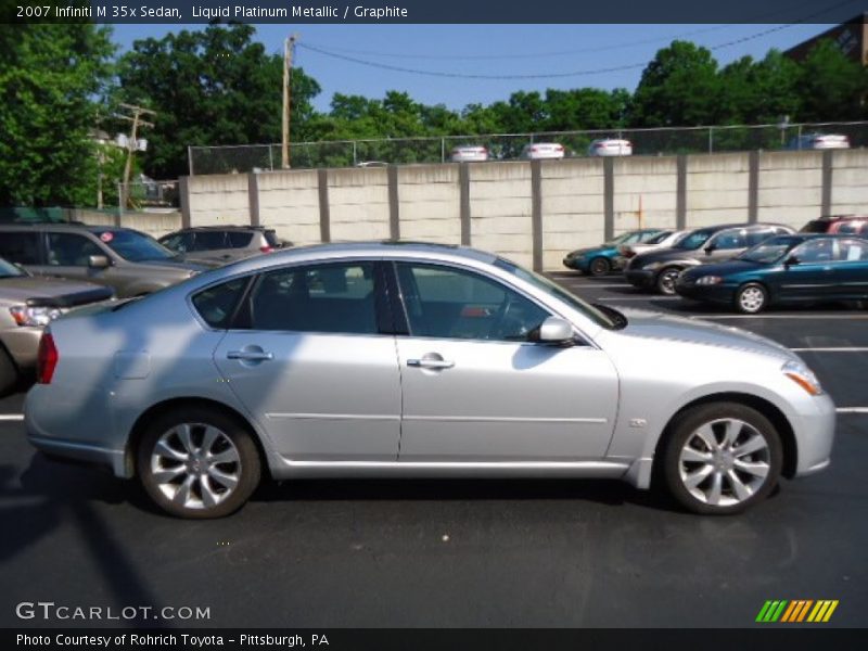 Liquid Platinum Metallic / Graphite 2007 Infiniti M 35x Sedan