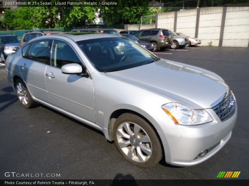 Liquid Platinum Metallic / Graphite 2007 Infiniti M 35x Sedan