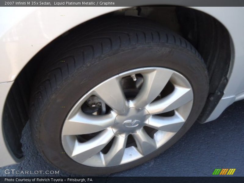 Liquid Platinum Metallic / Graphite 2007 Infiniti M 35x Sedan