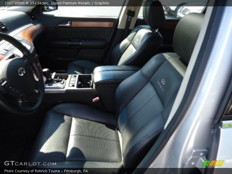 Liquid Platinum Metallic / Graphite 2007 Infiniti M 35x Sedan