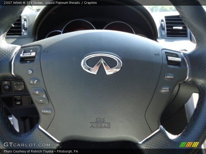 Liquid Platinum Metallic / Graphite 2007 Infiniti M 35x Sedan
