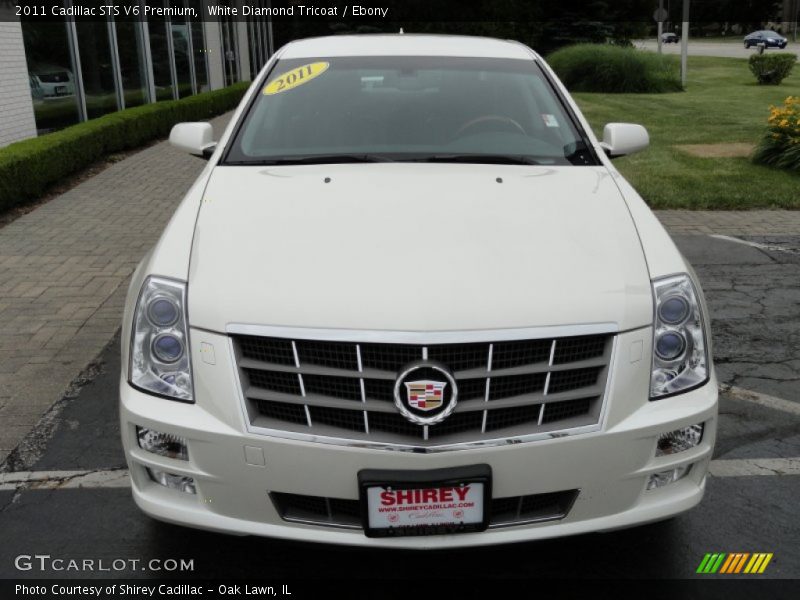White Diamond Tricoat / Ebony 2011 Cadillac STS V6 Premium