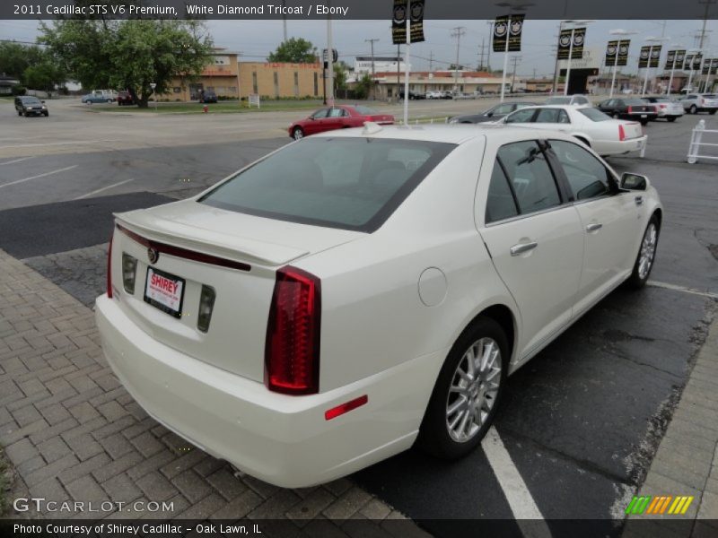 White Diamond Tricoat / Ebony 2011 Cadillac STS V6 Premium