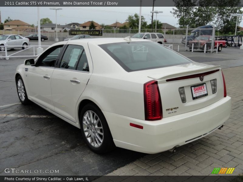 White Diamond Tricoat / Ebony 2011 Cadillac STS V6 Premium