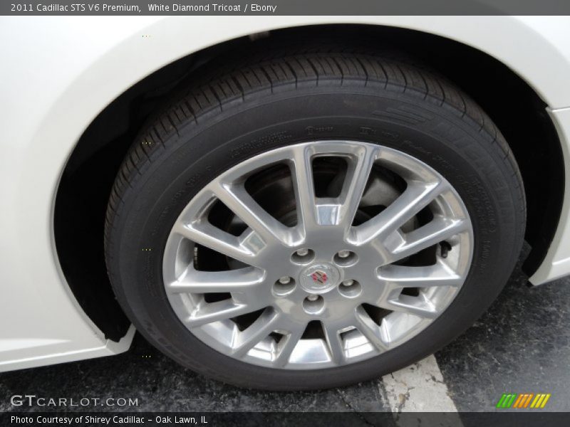 White Diamond Tricoat / Ebony 2011 Cadillac STS V6 Premium