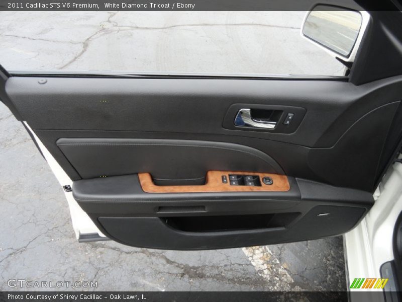 White Diamond Tricoat / Ebony 2011 Cadillac STS V6 Premium