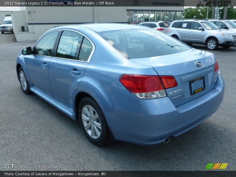 Sky Blue Metallic / Off Black 2012 Subaru Legacy 2.5i Premium