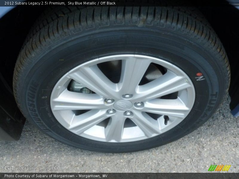 Sky Blue Metallic / Off Black 2012 Subaru Legacy 2.5i Premium