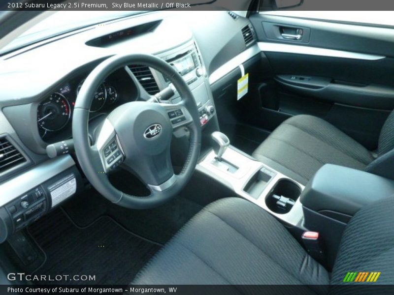 Sky Blue Metallic / Off Black 2012 Subaru Legacy 2.5i Premium