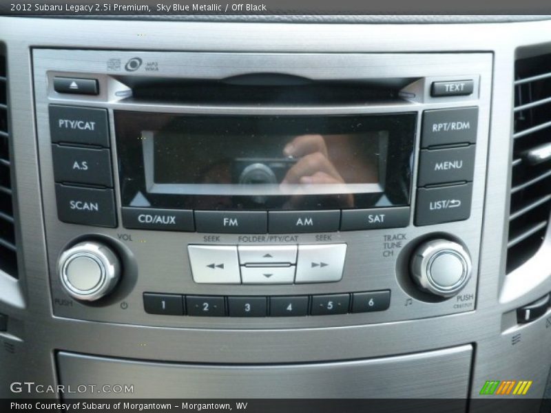 Sky Blue Metallic / Off Black 2012 Subaru Legacy 2.5i Premium