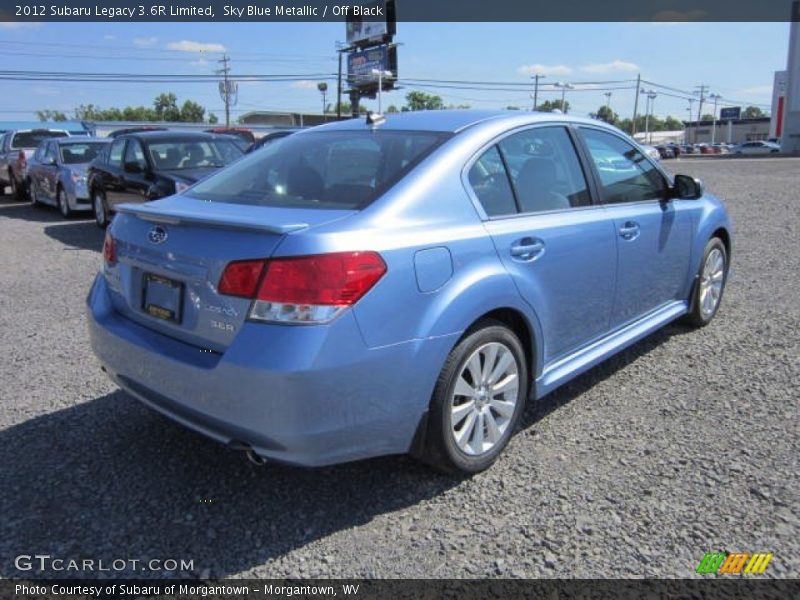 Sky Blue Metallic / Off Black 2012 Subaru Legacy 3.6R Limited